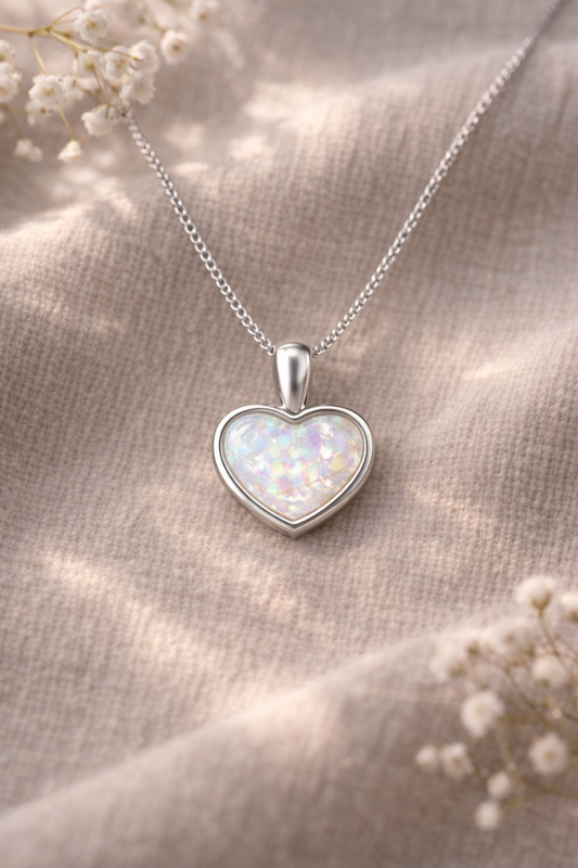 Sterling Silver Heart Keepsake Pendant