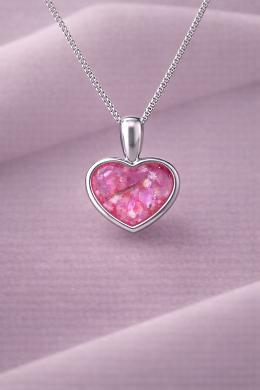 Sterling Silver Heart Keepsake Pendant