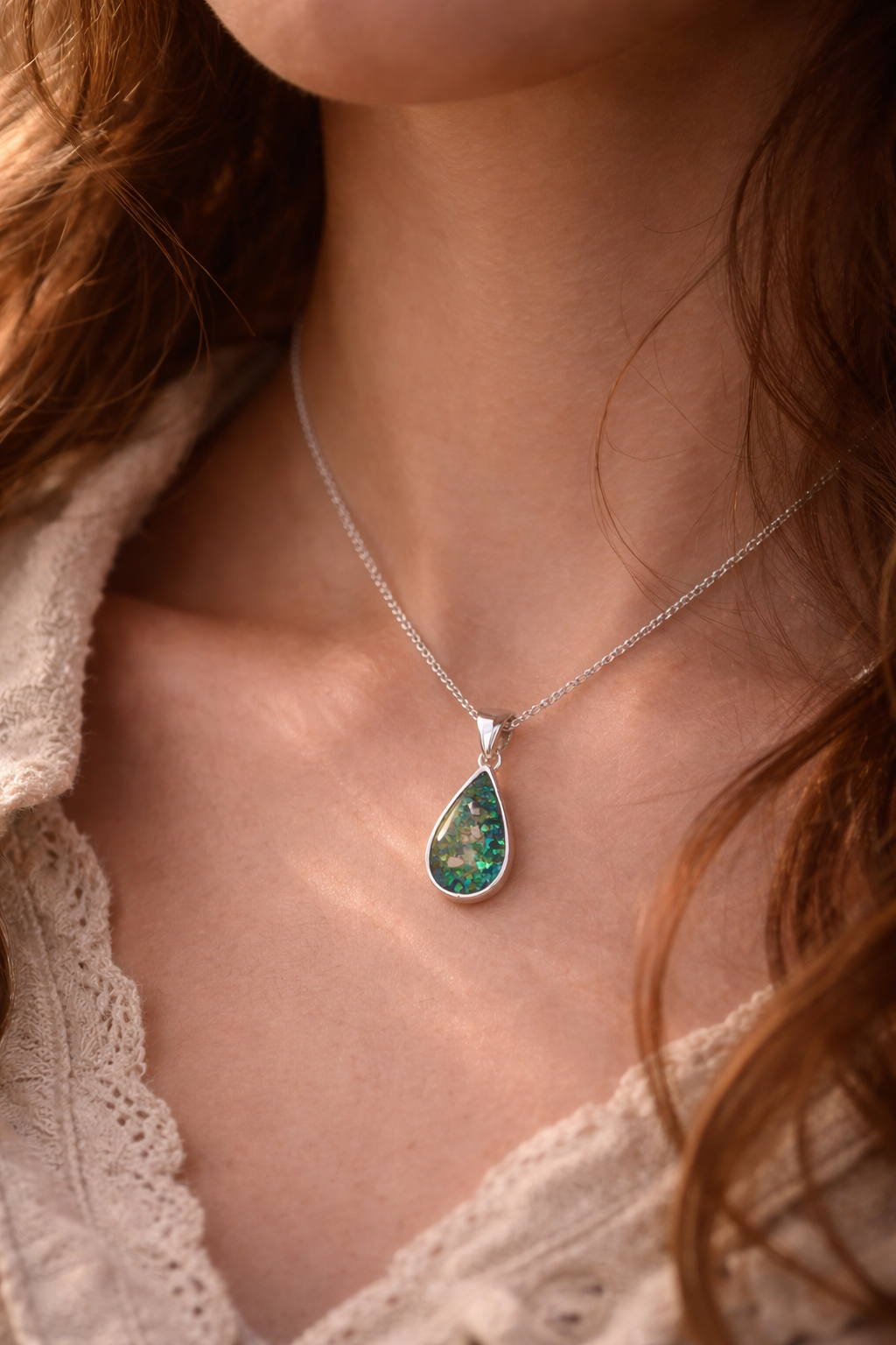 Sterling Silver Tear Drop Pendant