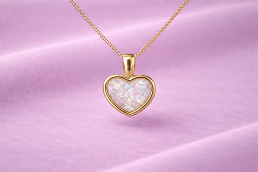 Solid Gold Heart Keepsake Pendant